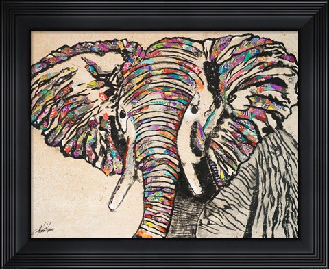 Framed Serengeti Plains II Print