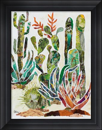 Framed Desert Garden I Print