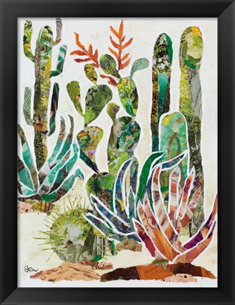 Framed Desert Garden I Print