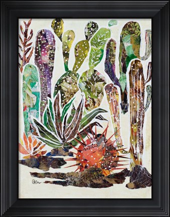 Framed Desert Garden II Print