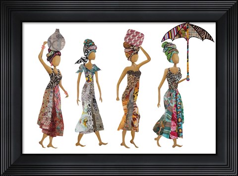 Framed Xhose Woman Group Print