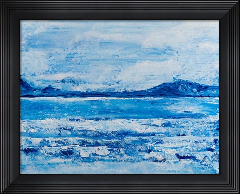 Framed Ocean Wave Kaneohe Print