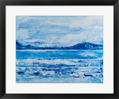 Framed Ocean Wave Kaneohe Print