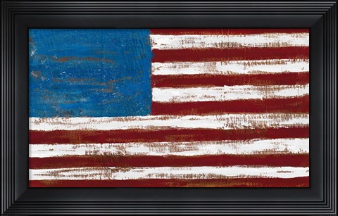 Framed Artistic American Flag Print