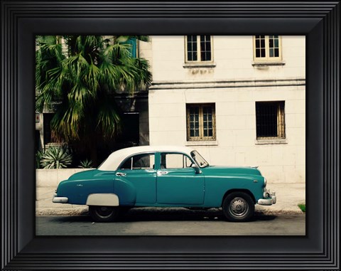 Framed Cars of Cuba Print
