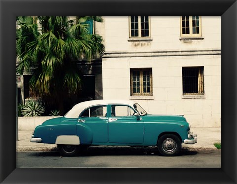 Framed Cars of Cuba Print