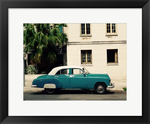 Framed Cars of Cuba Print