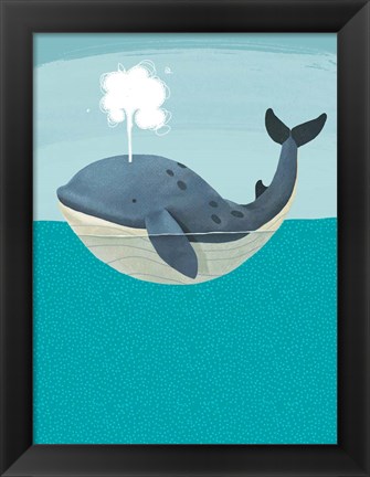 Framed Wally The Whale Print