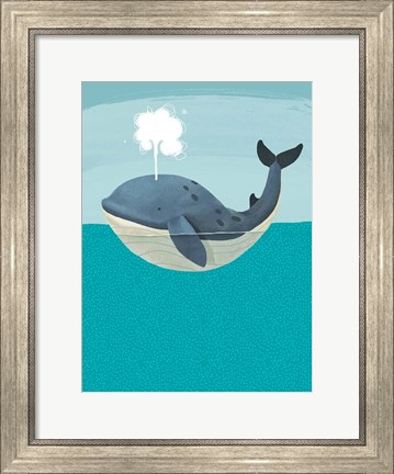 Framed Wally The Whale Print