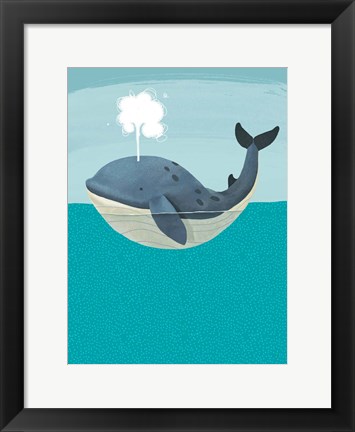 Framed Wally The Whale Print