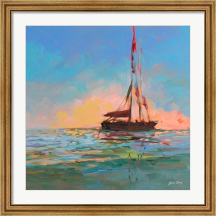 Framed Sailing On The Horizon Print