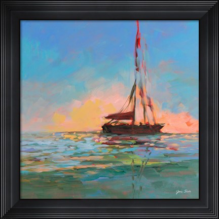 Framed Sailing On The Horizon Print