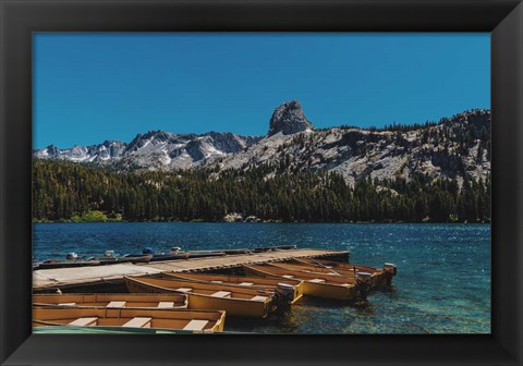 Framed Lake Scenery Print