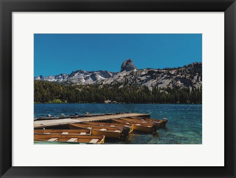 Framed Lake Scenery Print