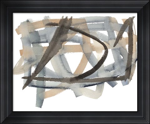 Framed Lost Trails I Print