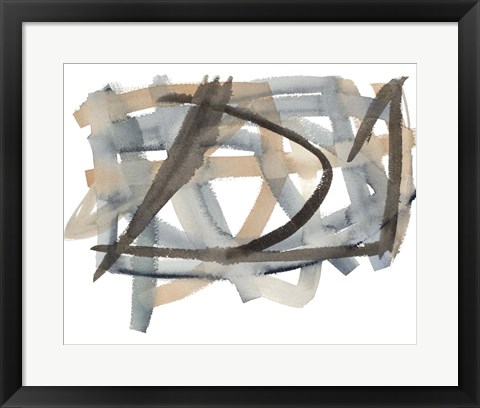 Framed Lost Trails I Print