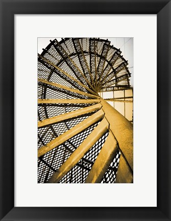 Framed Golden Staircase Spiral Print