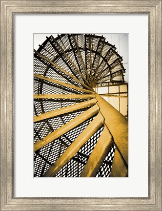 Framed Golden Staircase Spiral Print