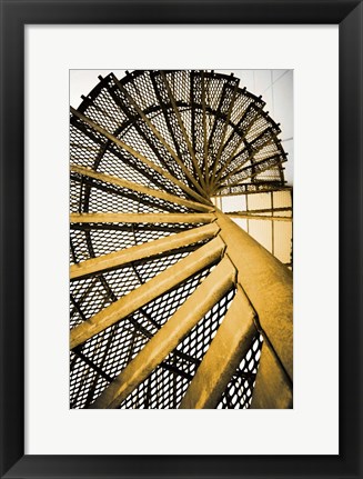 Framed Golden Staircase Spiral Print