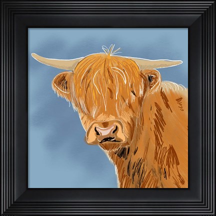 Framed Highland Cow Print