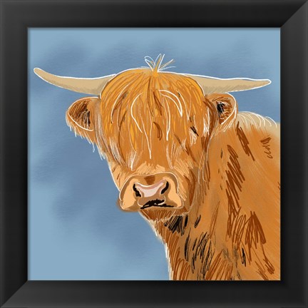 Framed Highland Cow Print