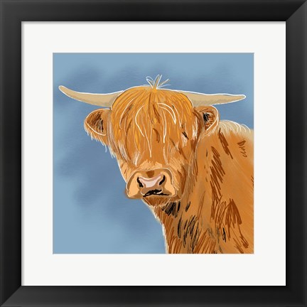 Framed Highland Cow Print