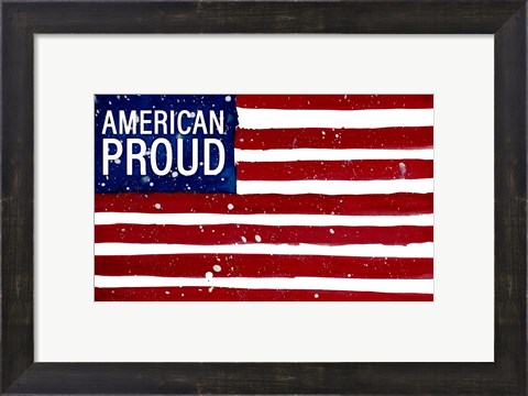 Framed American Proud Print
