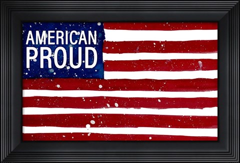 Framed American Proud Print