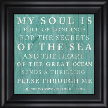 Framed Secrets Of The Sea Print
