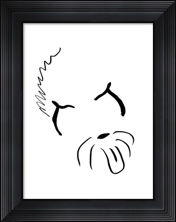 Framed Puppy Ink Print