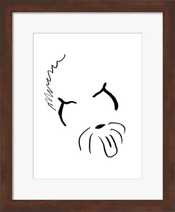 Framed Puppy Ink Print