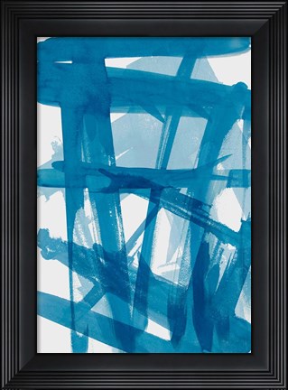 Framed Blue March Print