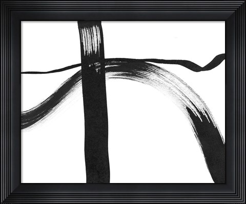 Framed Drip in Silence I Print