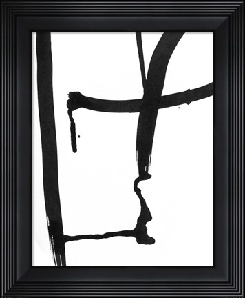 Framed Drip in Silence II Print