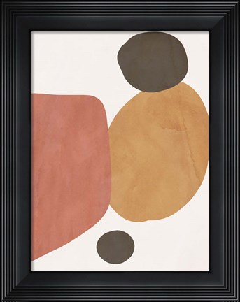 Framed Autumn Shapes I Print