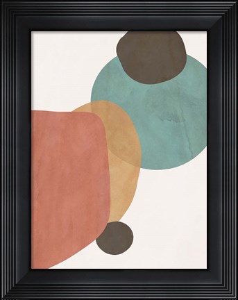 Framed Autumn Shapes II Print
