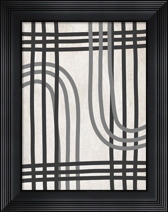 Framed String Shapes Print