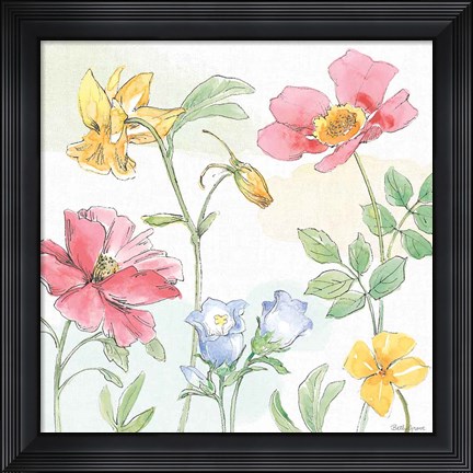 Framed Peaceful Petals VIII Print