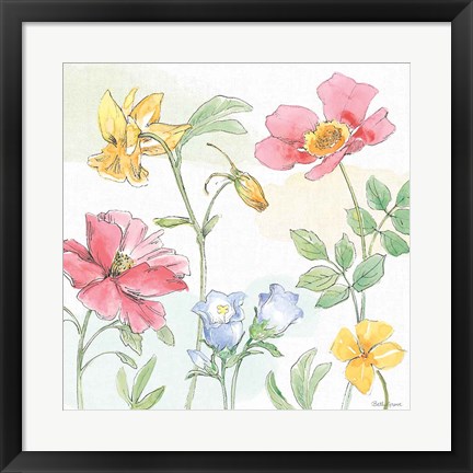 Framed Peaceful Petals VIII Print