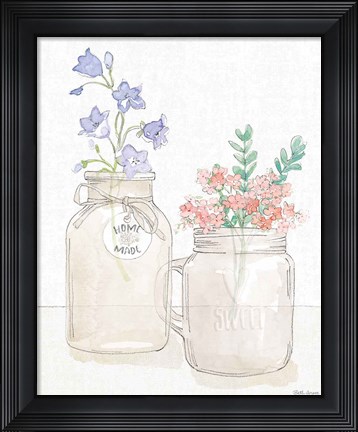 Framed Peaceful Petals II Print