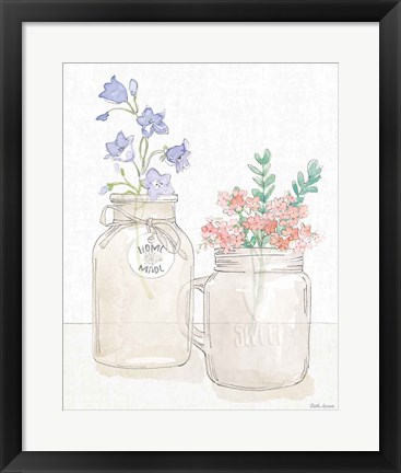 Framed Peaceful Petals II Print