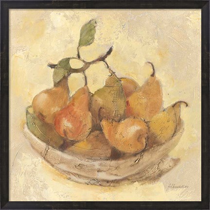 Framed Sunlit Pears Smooth Print