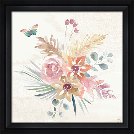 Framed Boho Garden II Print