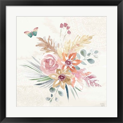 Framed Boho Garden II Print