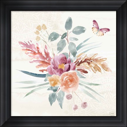 Framed Boho Garden III Print