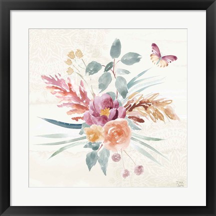 Framed Boho Garden III Print