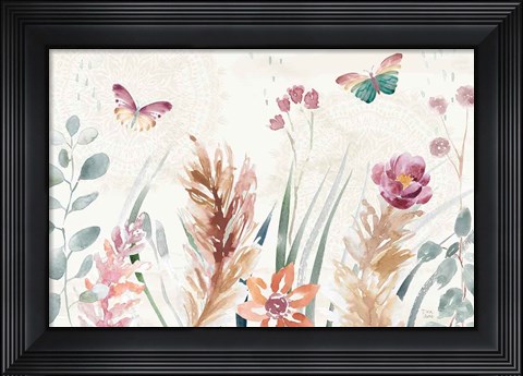 Framed Boho Garden I Print