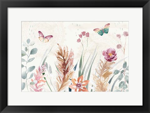 Framed Boho Garden I Print