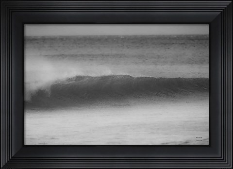 Framed Curling Lip BW Print