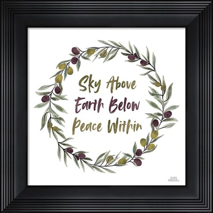 Framed Olive Grove II Print